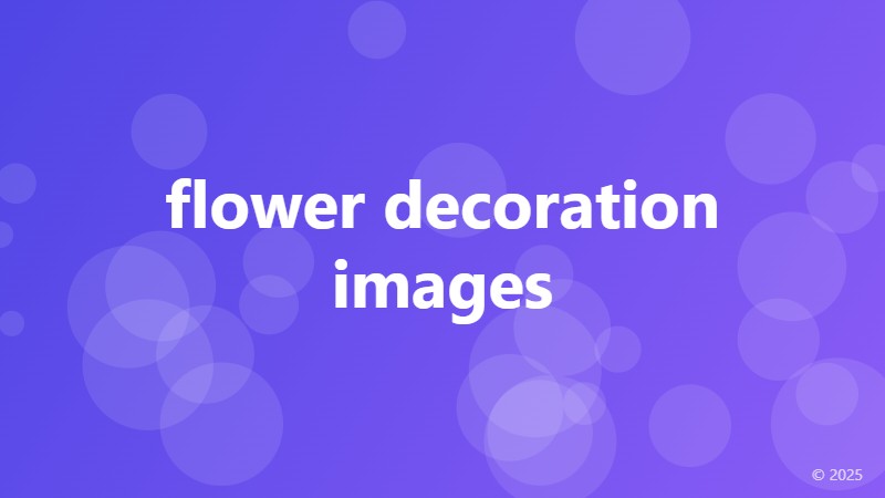 flower decoration images