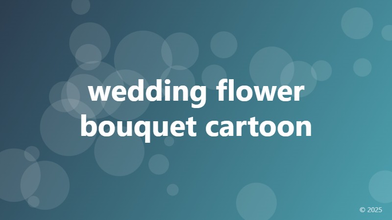 wedding flower bouquet cartoon