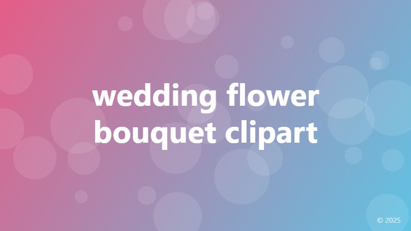 wedding flower bouquet clipart