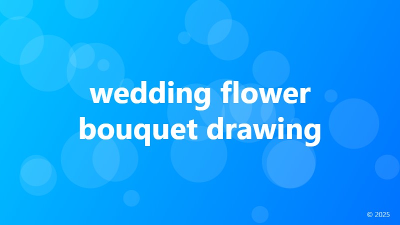 wedding flower bouquet drawing