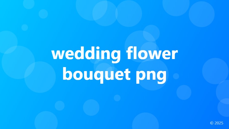 wedding flower bouquet png