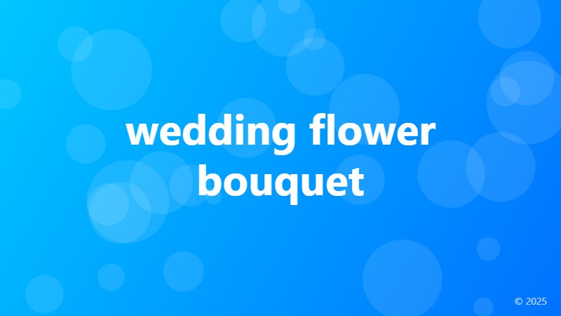 wedding flower bouquet