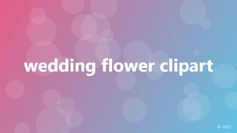 wedding flower clipart
