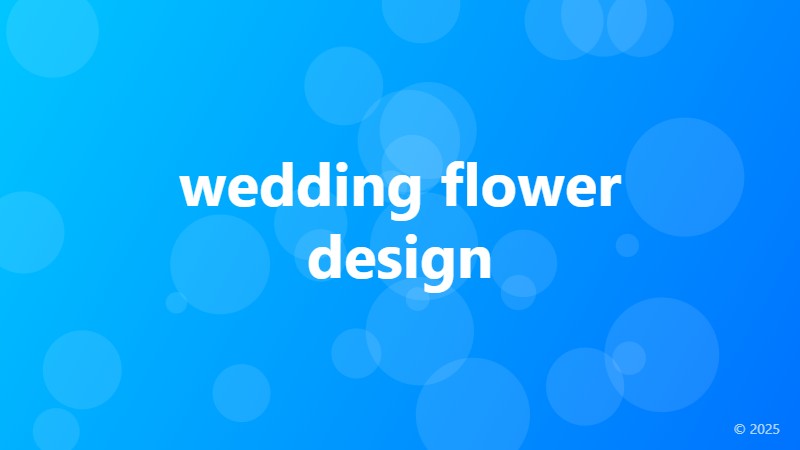 wedding flower design