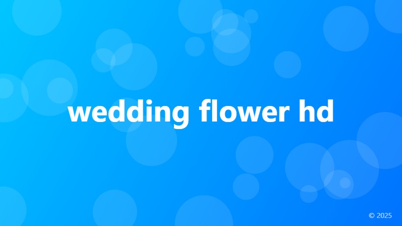 wedding flower hd