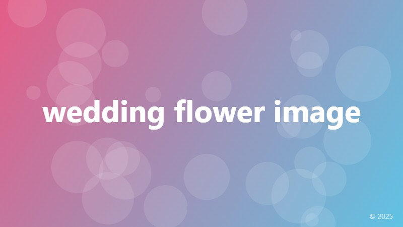 wedding flower image