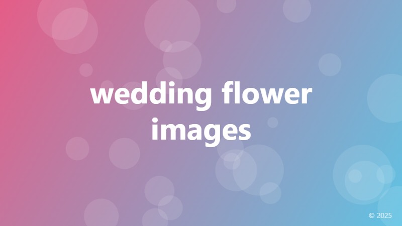 wedding flower images