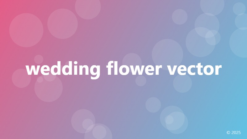 wedding flower vector