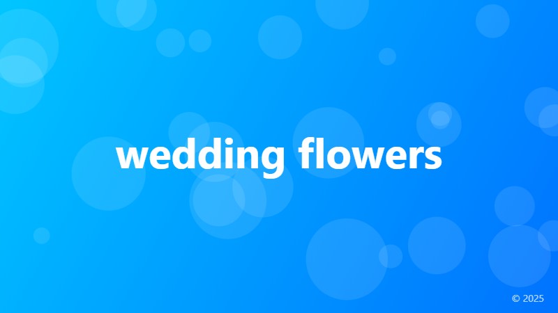 wedding flowers